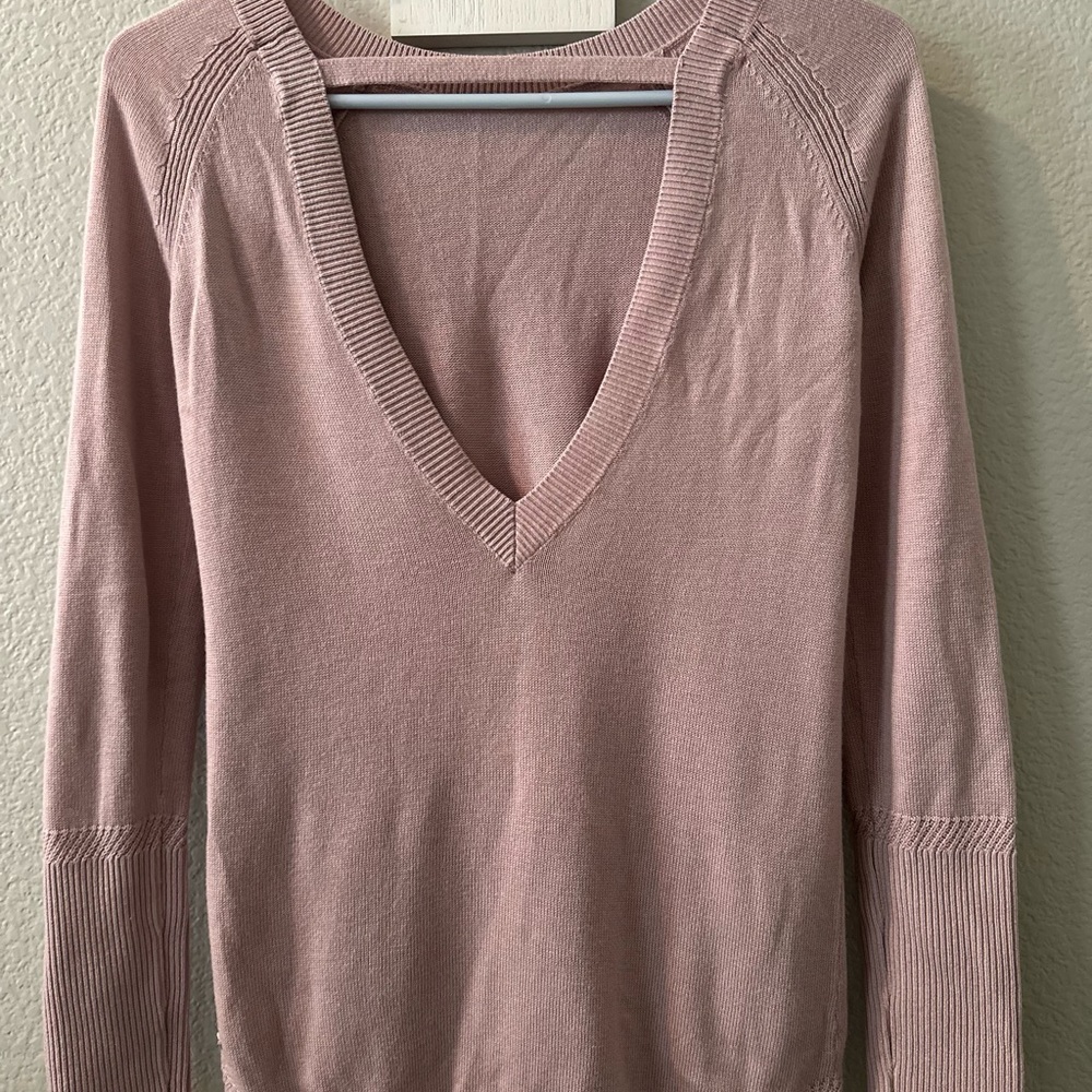 Lululemon Unity Drop Back Sweater Color: Dusty Ro… - image 1